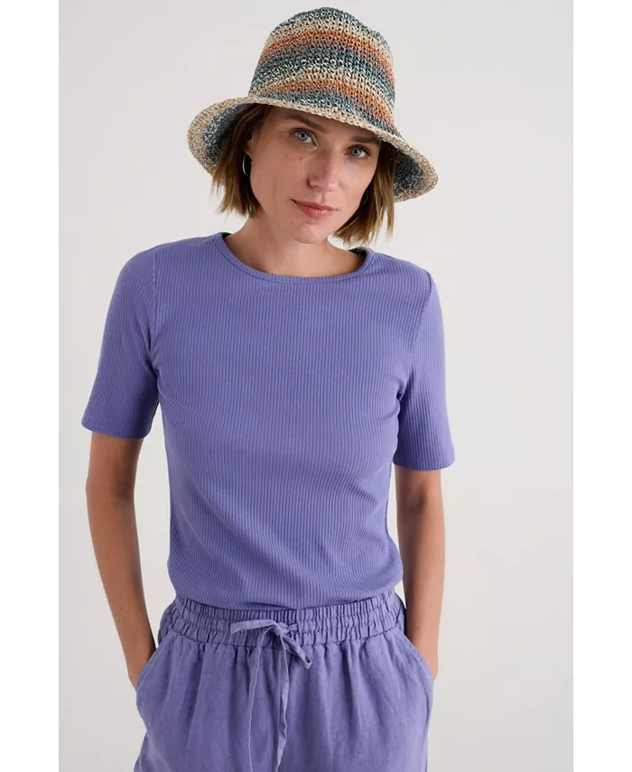 

Женская футболка Gorse Lane Rib, размер S/S Seasalt Cornwall, фиолетовый
