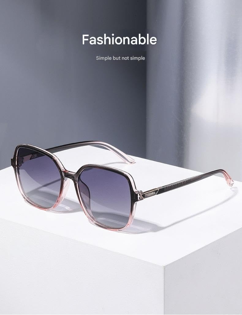 

Модные солнцезащитные очки в квадратной оправе 2025 года – женские очки с защитой от УФ-излучения UV400 для вождения, путешествий и повседневной носки Generic, One Color