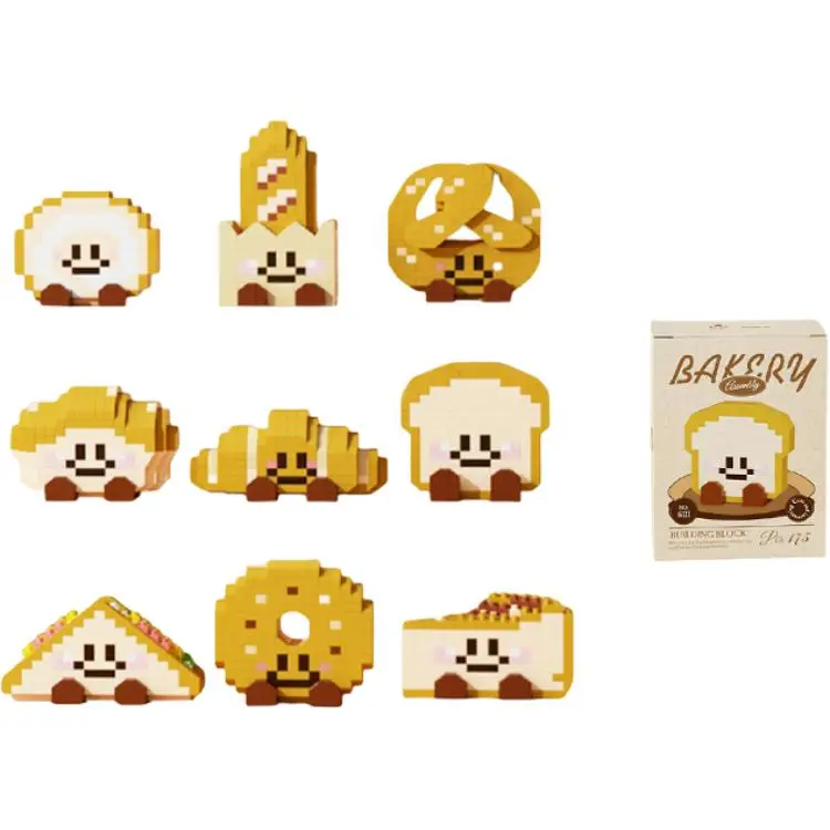 

Пазл-конструктор Puffy Brain CH Rolling Building Blocks Mini Grain в слепом боксе/полный набор 9 шт Pippi beans