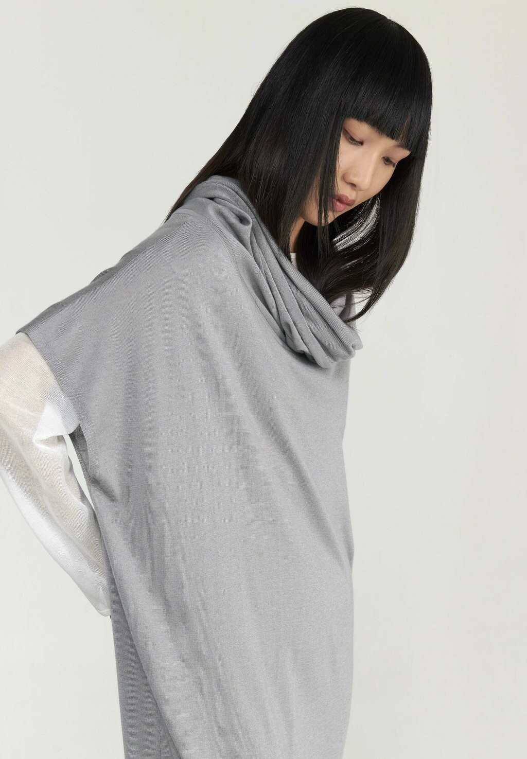 

Джемпер COWL NECK KAFTAN Leem, серый