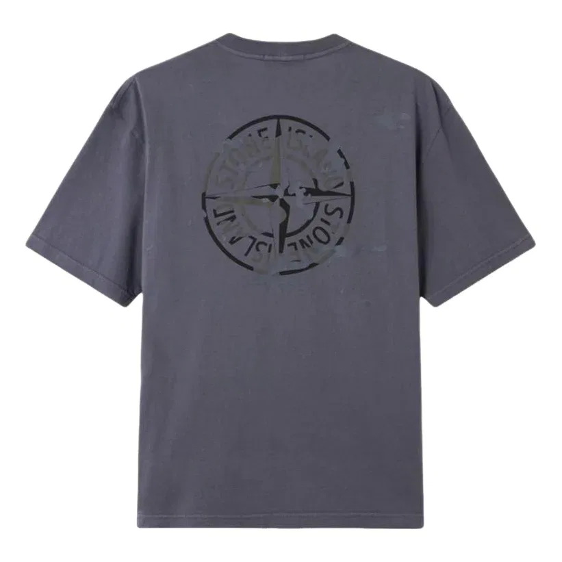 Футболка STONE ISLAND 2100001 Camo Compass, цвет «сине-серый» L1S152100001S0E14V002D