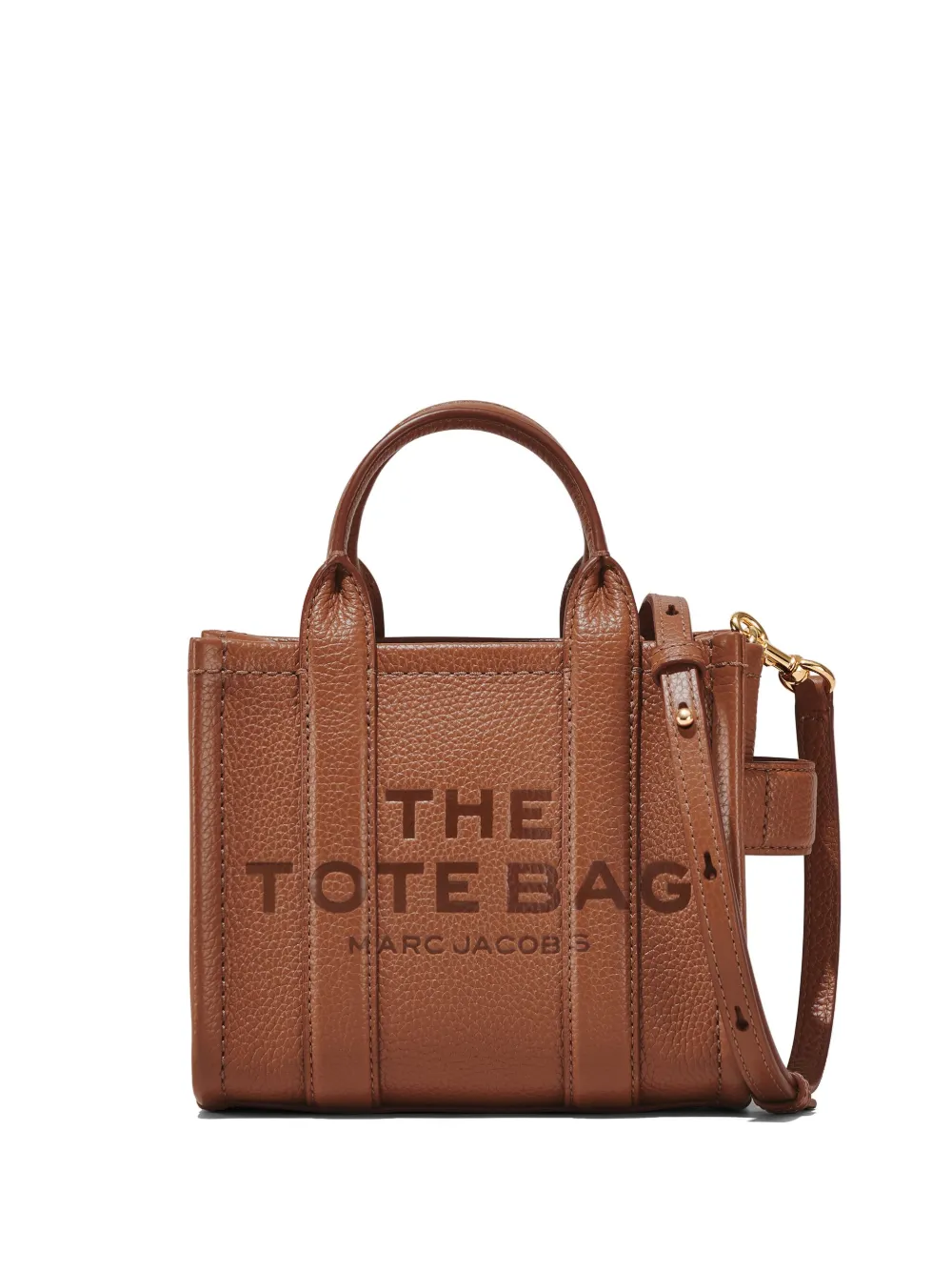 

Сумка The Leather Crossbody Tote MARC JACOBS, коричневый