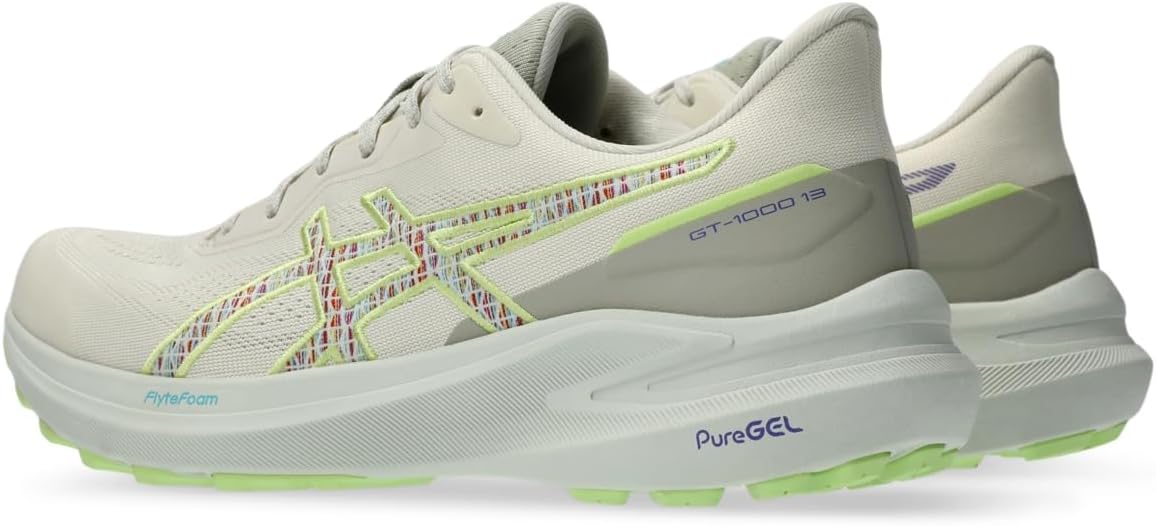 Беговые кроссовки Asics GT-1000 13 для мужчин, зеленый — фото 3