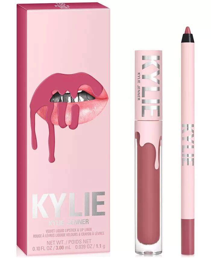

2 шт. Бархатный набор для губ Kylie Cosmetics, цвет 100 Posie K