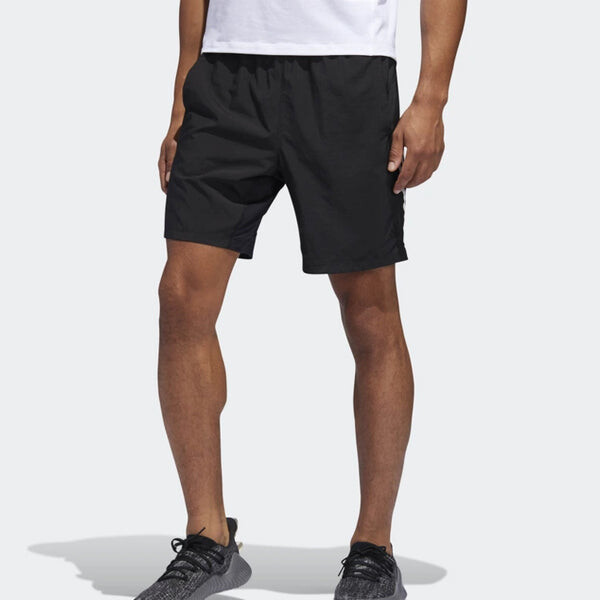 Шорты 4krft tech woven 3-stripes shorts - black Adidas, черный — фото 3