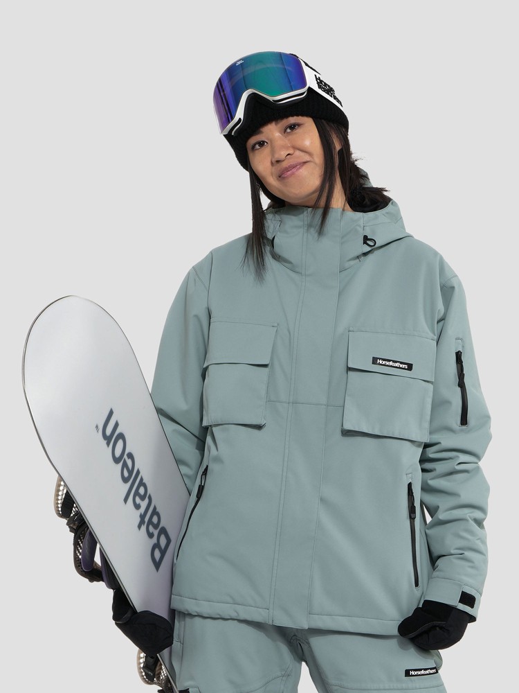 

Куртка для сноуборда Horsefeathers Rheie Jacke, blue haze, Синий, Куртка для сноуборда Horsefeathers Rheie Jacke, blue haze