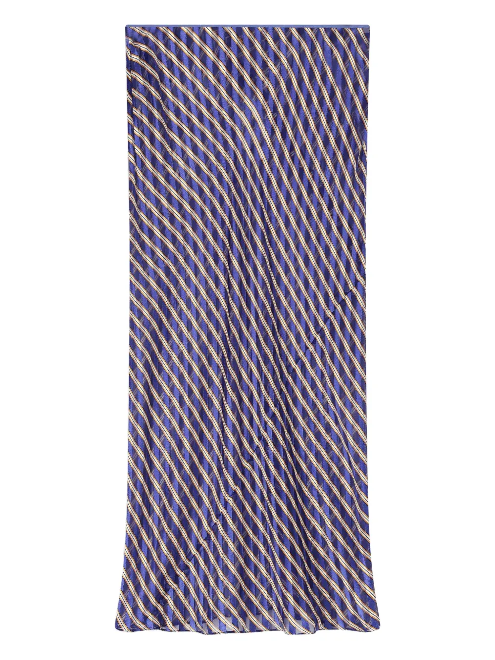 

Юбка миди в технике деворе Dries Van Noten, синий