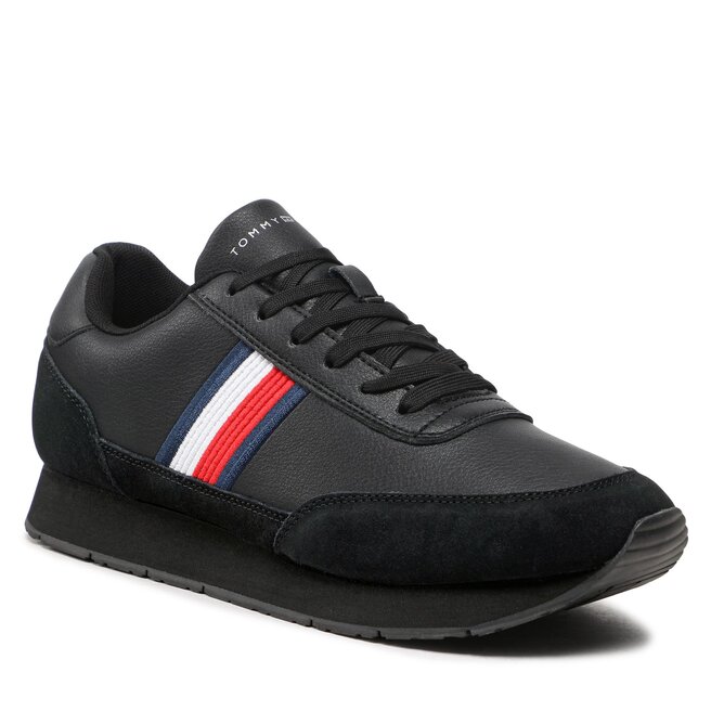 

Кроссовки Tommy Hilfiger CoreEva Runner, черный, Черный;серый, Кроссовки Tommy Hilfiger CoreEva Runner, черный