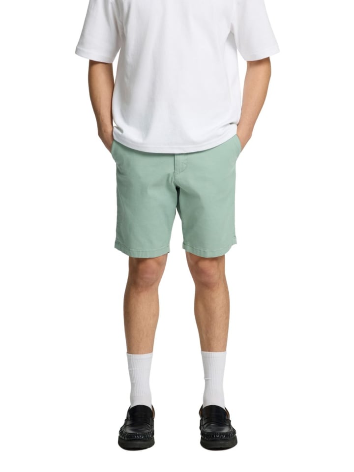 

Тканевые шорты SELECTED HOMME, зеленый