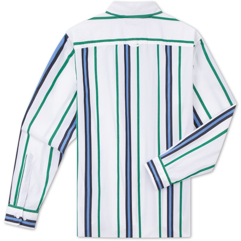 Мужская рубашка Tommy Hilfiger, цвет Blue-green-white stripes 0CD — фото 2