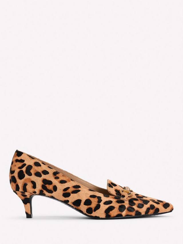 Iris Suede Loafers на низком каблуке kitten heel Boden, Brown/Multi