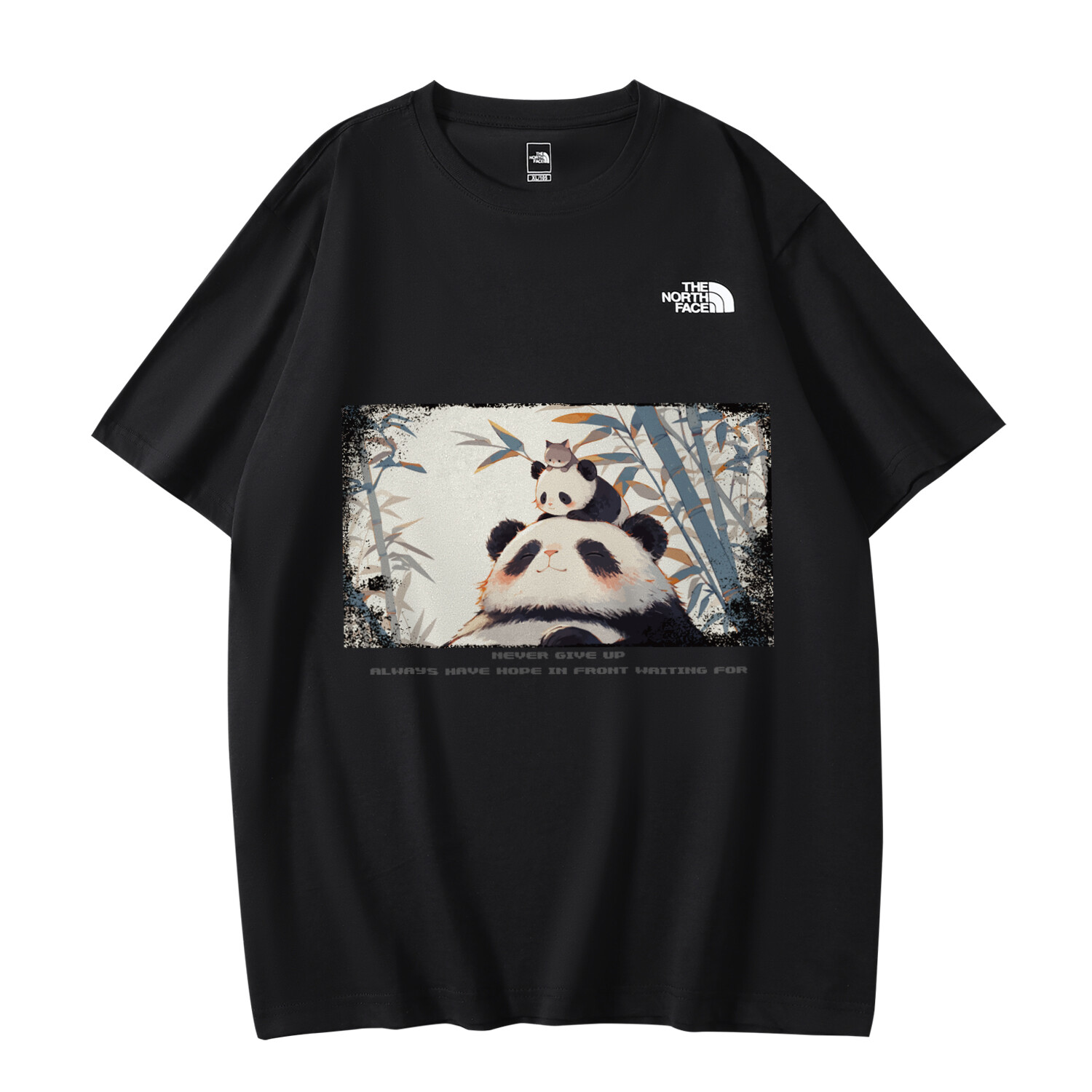 

Футболка унисекс черная The North Face, черный