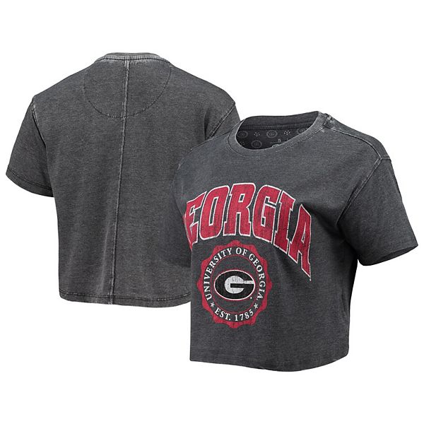 

Женская черная футболка Georgia Bulldogs Edith Vintage Burnout Pressbox, Черный, Женская черная футболка Georgia Bulldogs Edith Vintage Burnout Pressbox