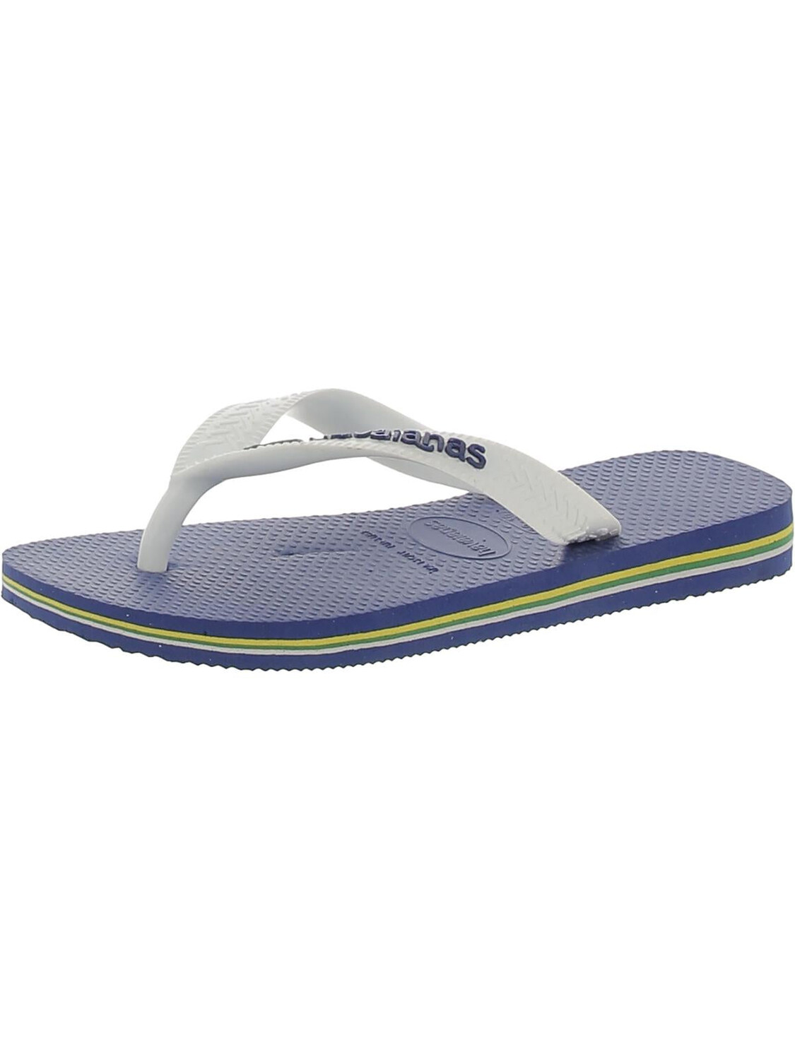 

Текстурированные фирменные шлепанцы для девочек Havaianas, цвет Marine Blue