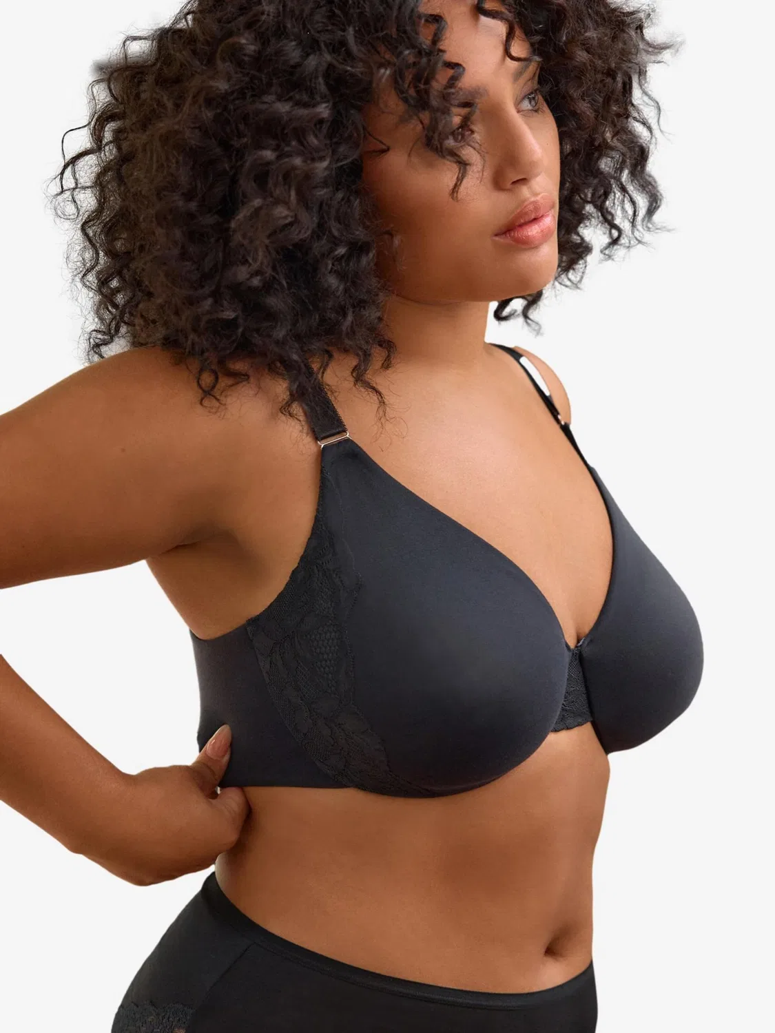 Бюстгальтер Next Minimiser Bra Forever Comfort черного цвета — фото 2