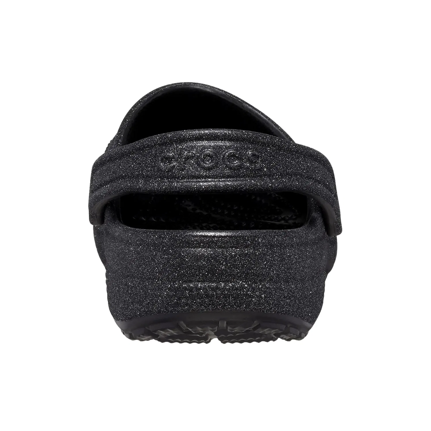 Классические сабо Crocs - черные с блестками, модель 205942-0WH, мужские — фото 4