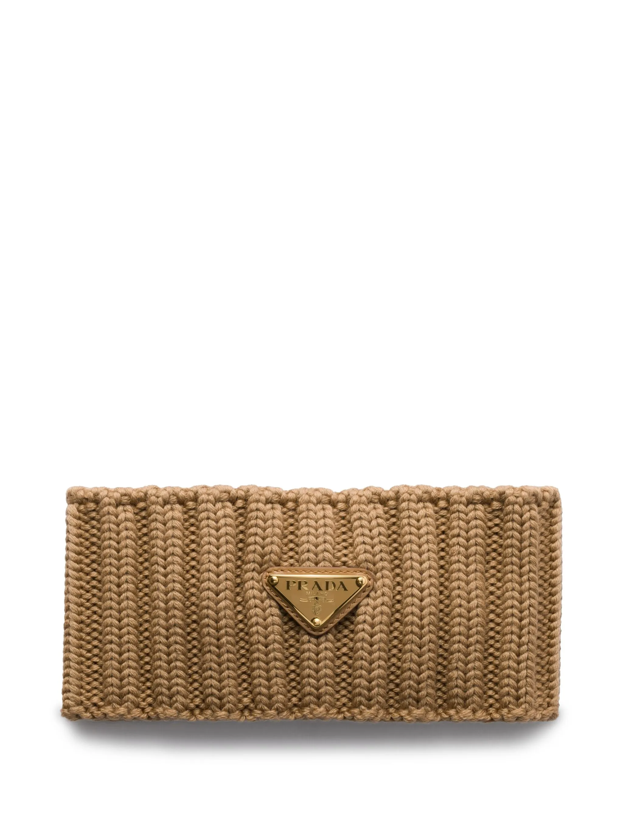 

Шерстяная повязка Prada, коричневый