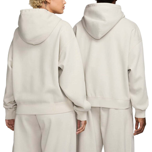 Куртка x stussy пигментный окрашенный флисовый капюшон на молнии азиатские размеры Nike, белый — фото 2