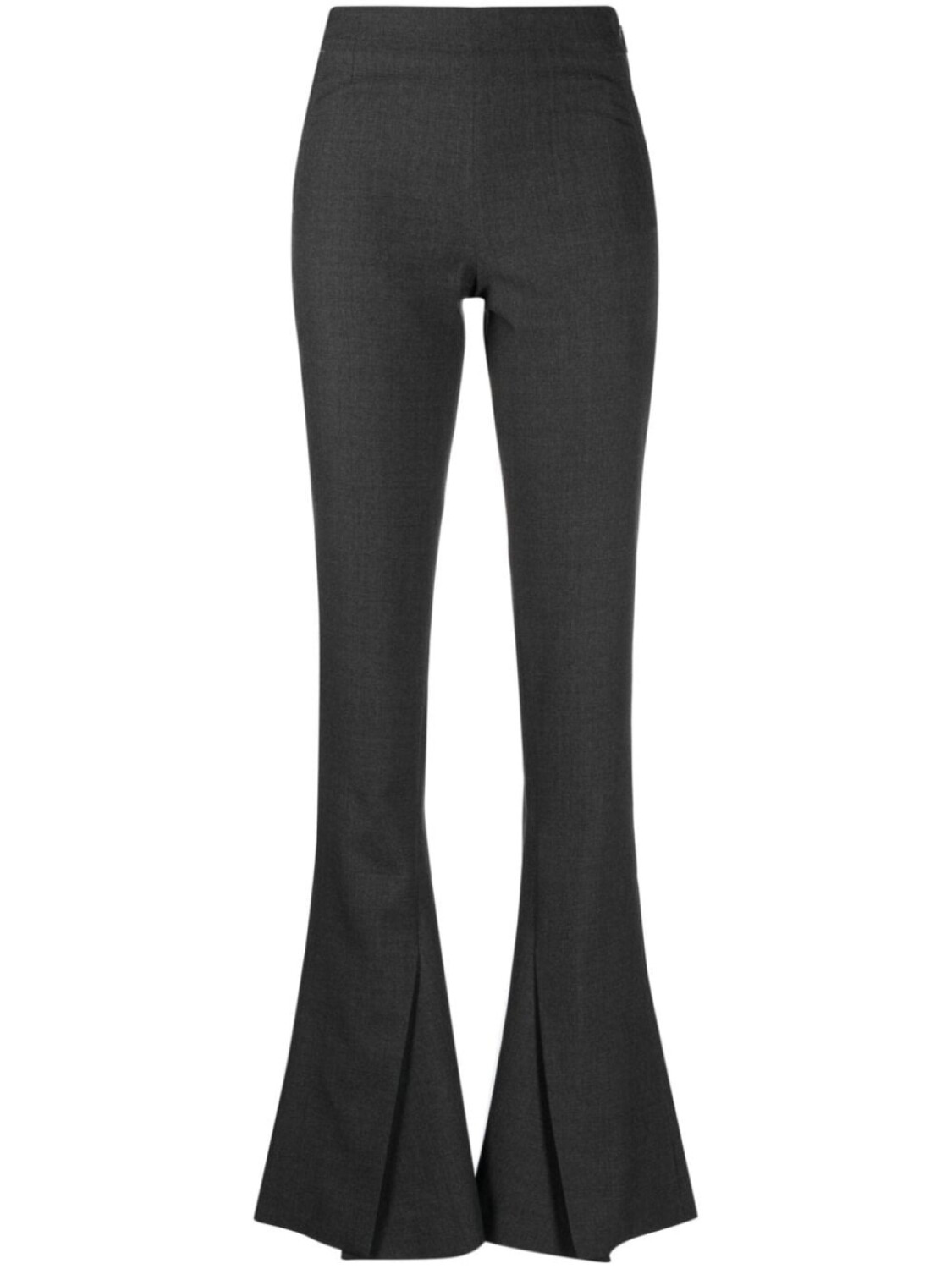 

AMBUSH split-front virgin wool trousers, серый