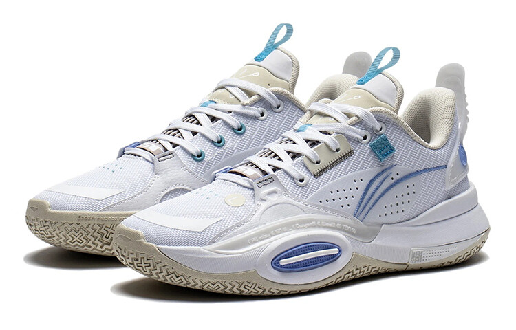 Баскетбольные кроссовки City 10 Youth Edition для детей GS Low-top Standard White/Blossom White Lining — фото 3