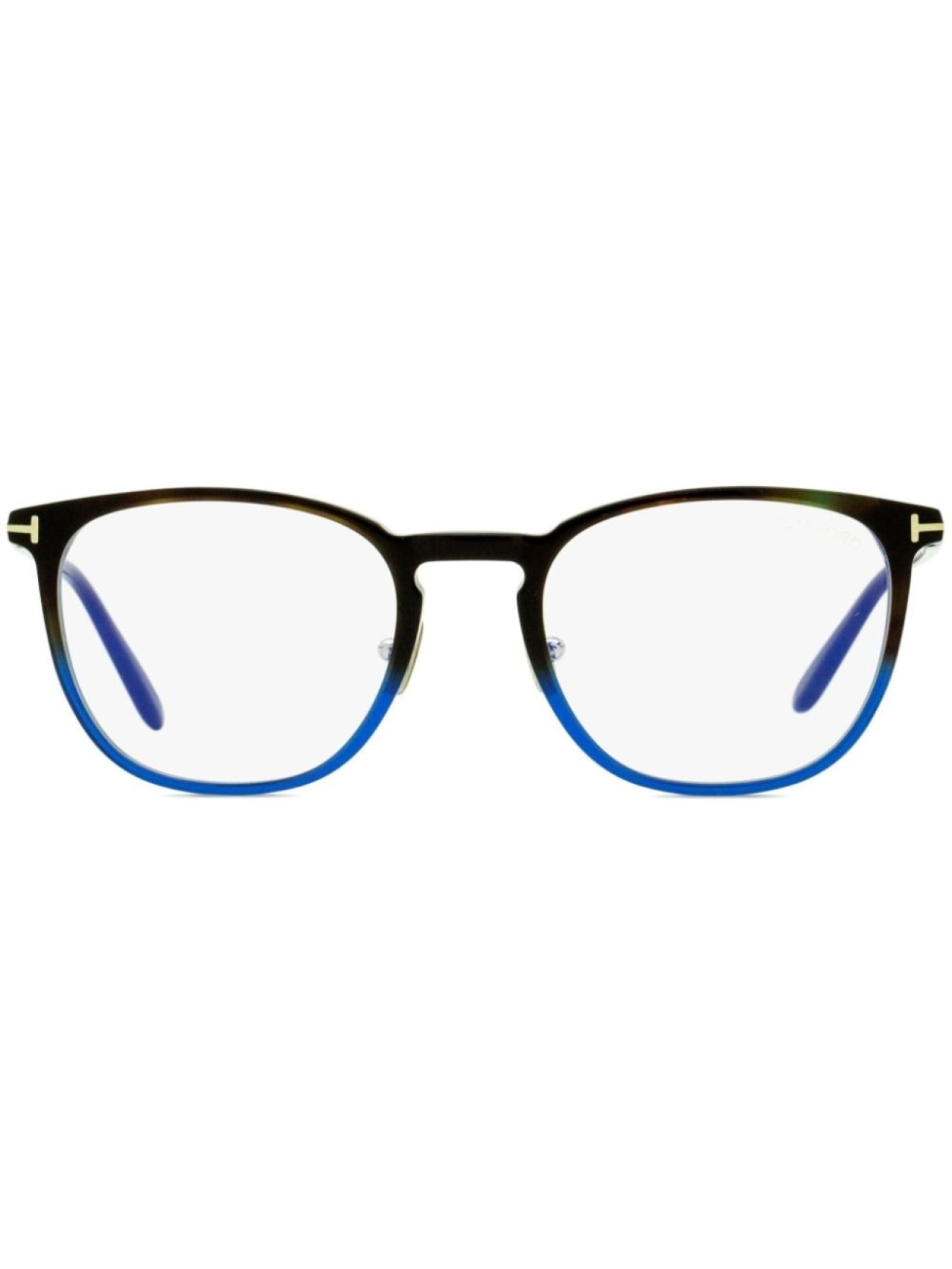 

TOM FORD Eyewear очки Blue Block в квадратной оправе, коричневый