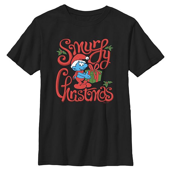 

Футболка с новогодним принтом Smurfy для мальчиков 6-20 Licensed Character