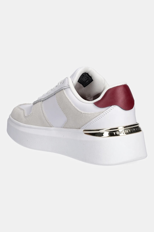 Кожаные кроссовки TH Fashion Court Mix Sneaker Tommy Hilfiger, белый — фото 3