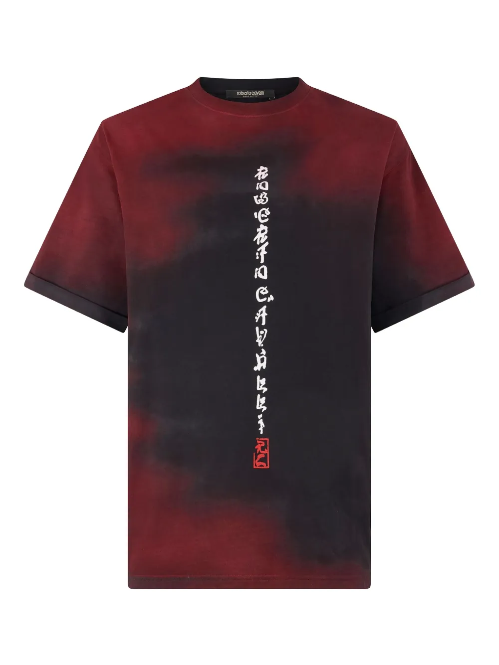 

Футболка с принтом тай-дай Roberto Cavalli, черный