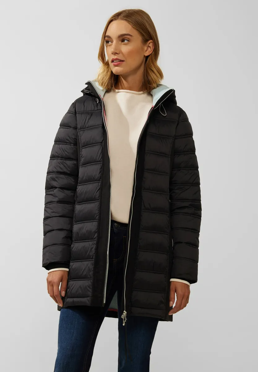 

Однотонная куртка из софтшела STREET ONE с капюшоном, черный