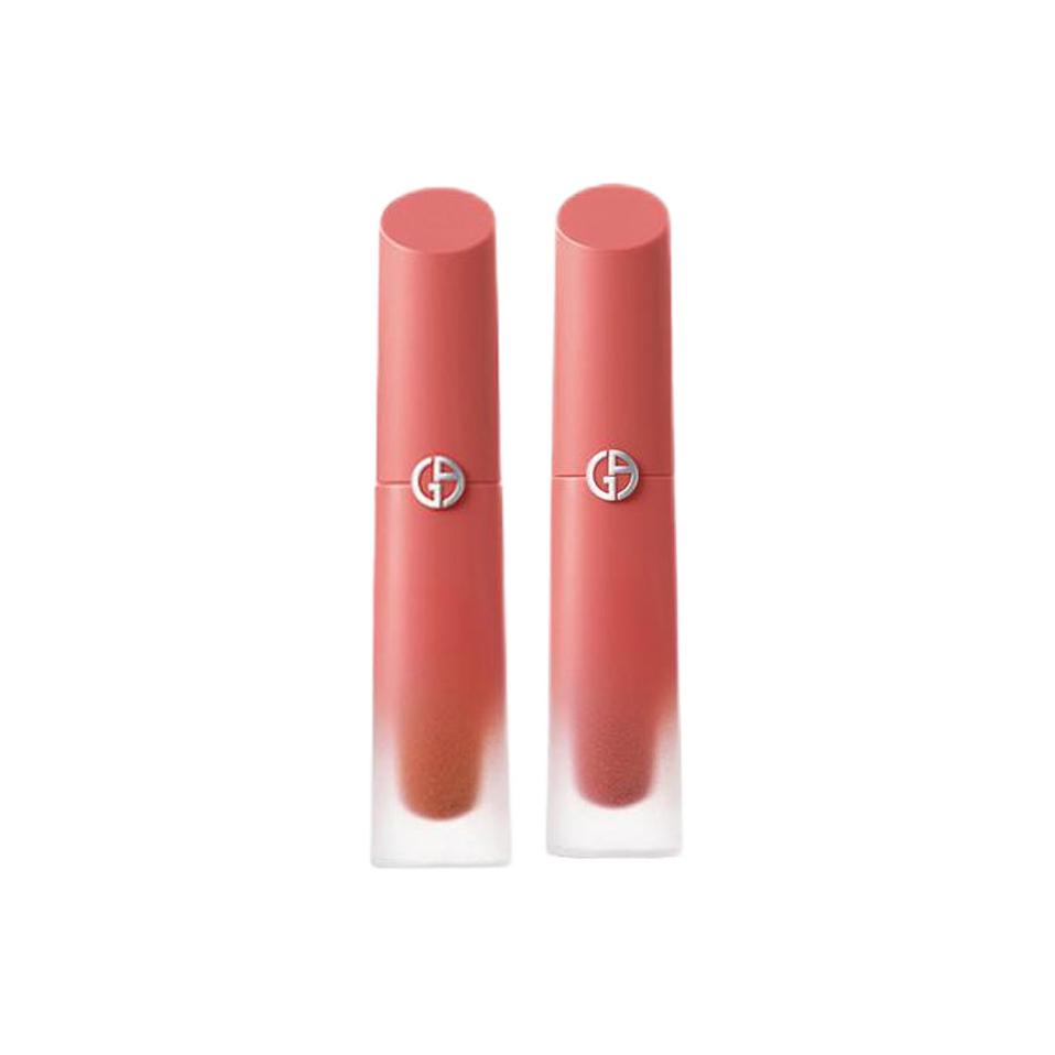 GIORGIO ARMANI AMANI Nude Brown глянцевый матовый блеск для губ без переноса 4мл+4мл — фото 4
