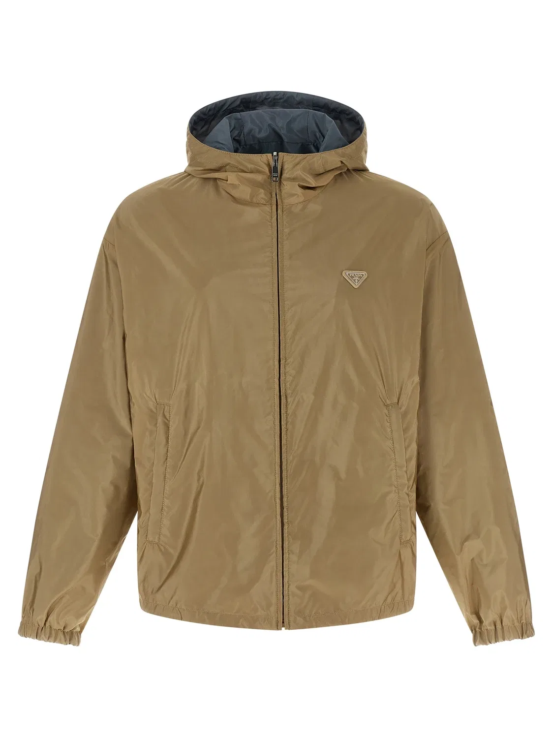 Двусторонняя куртка с перьями Re-Nylon Prada, мультиколор