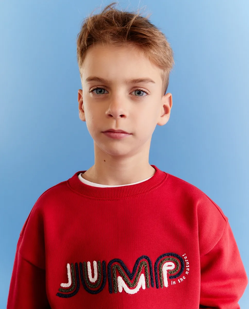 

Закрытая толстовка для мальчика Kids El Corte Inglés, красный