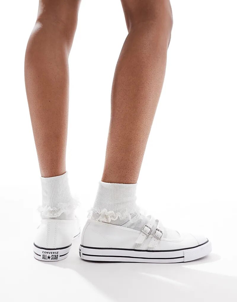 Балетки Мэри Джейн Чака Тейлора All Star белого цвета Converse — фото 3