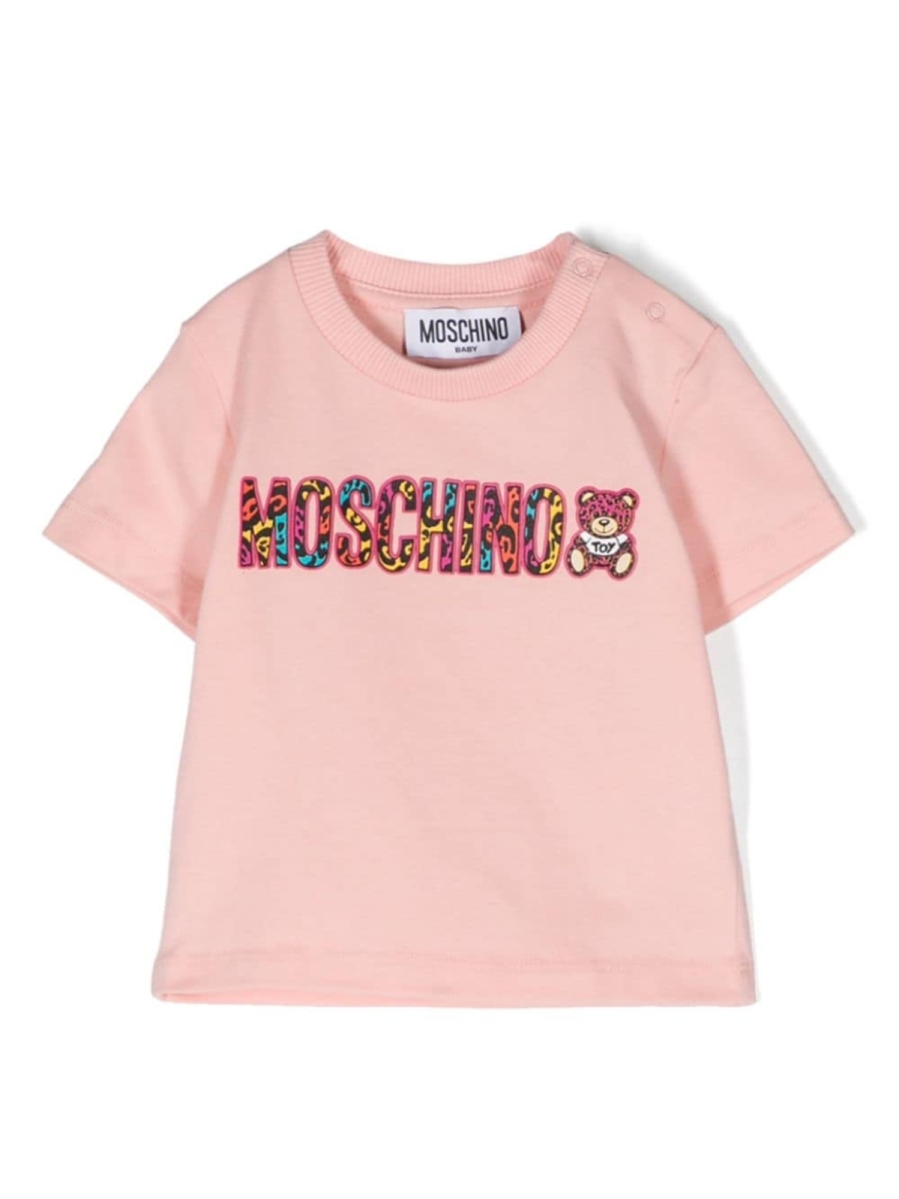 

Moschino Kids футболка с логотипом, розовый