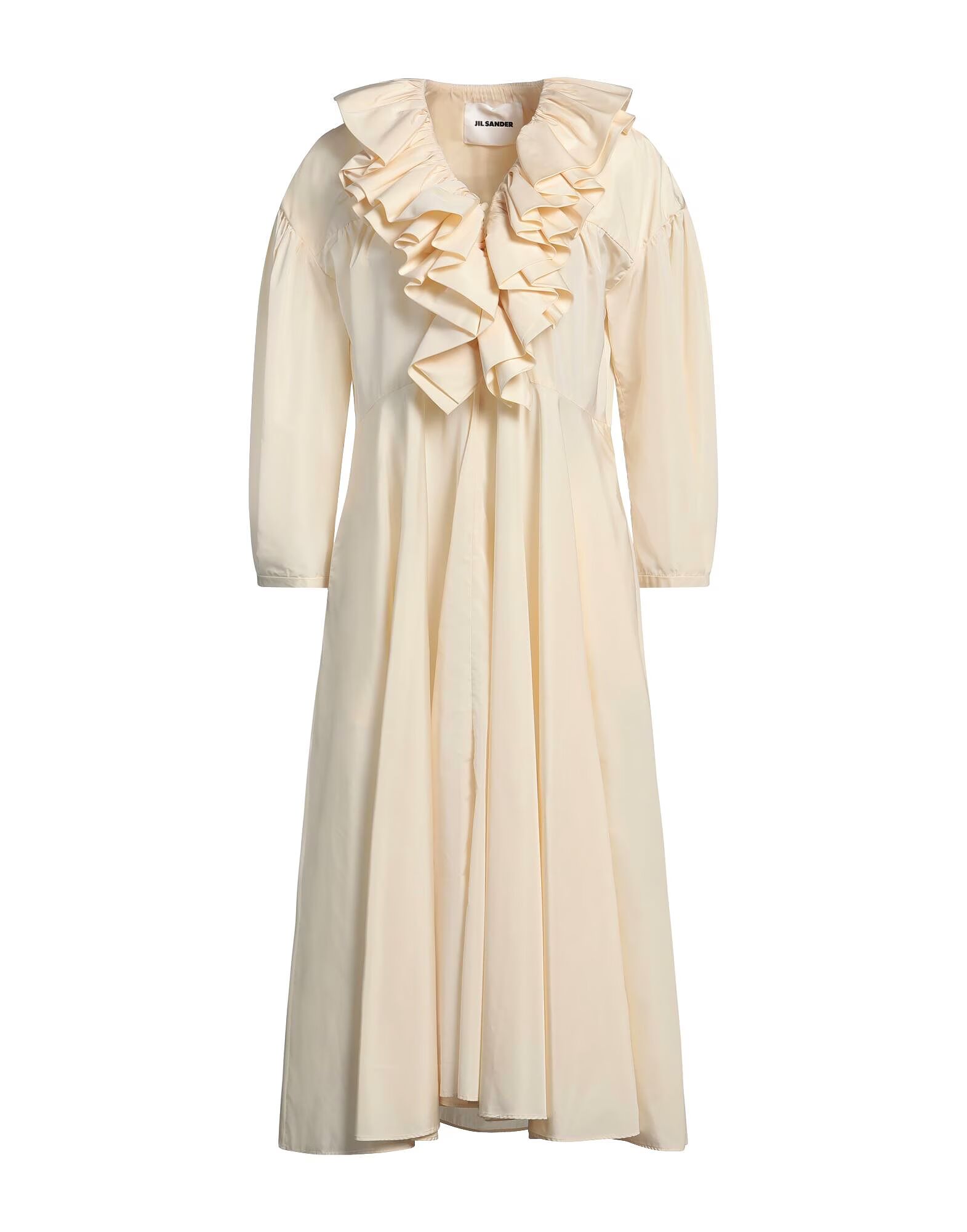 

Платье миди Jil Sander, кремовый