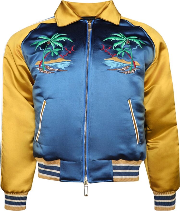 

Куртка Rhude Palm Eagles Souvenier 'Navy/Mustard Yellow', синий