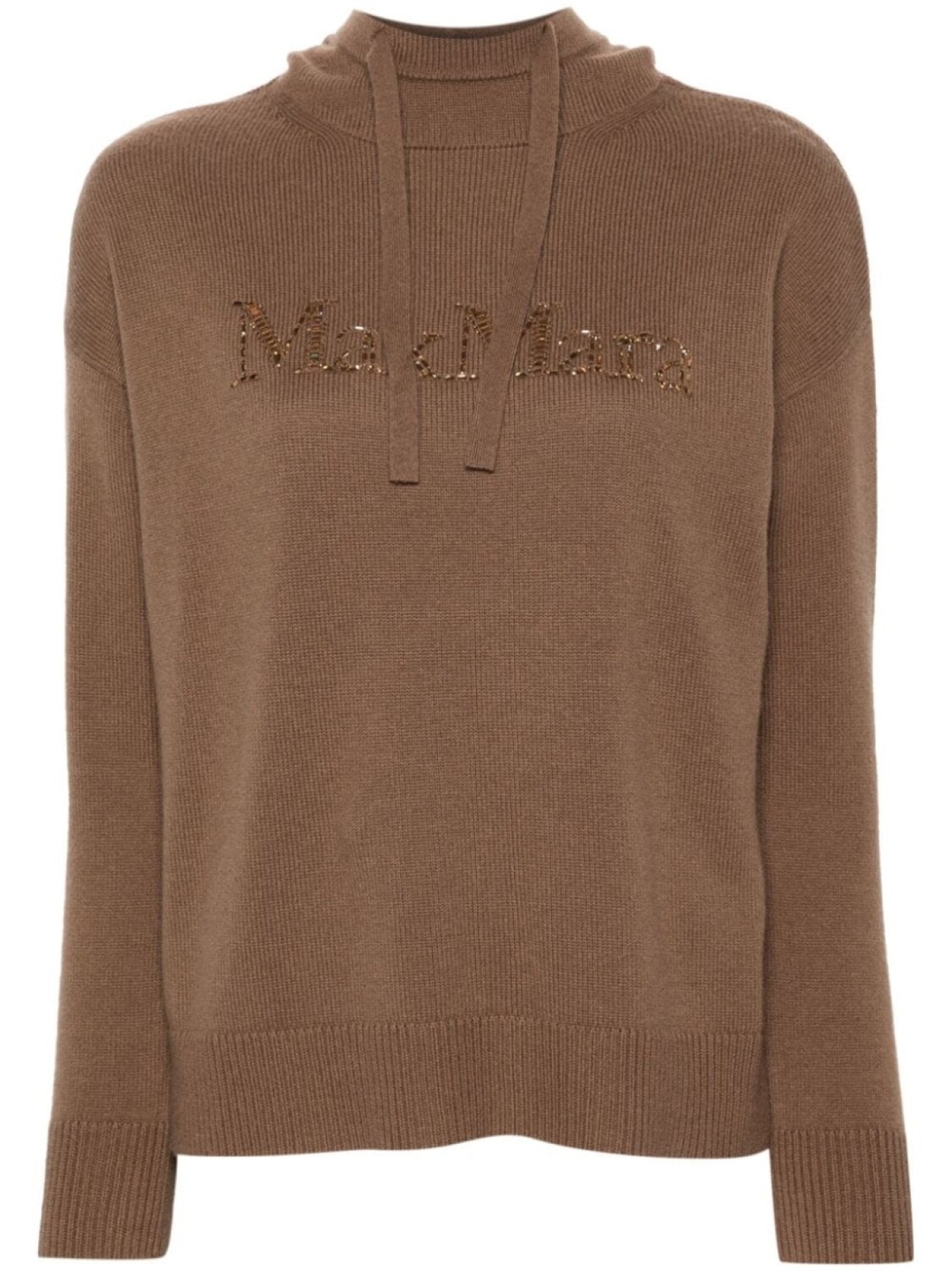 

Худи с логотипом Max Mara, нейтральный цвет