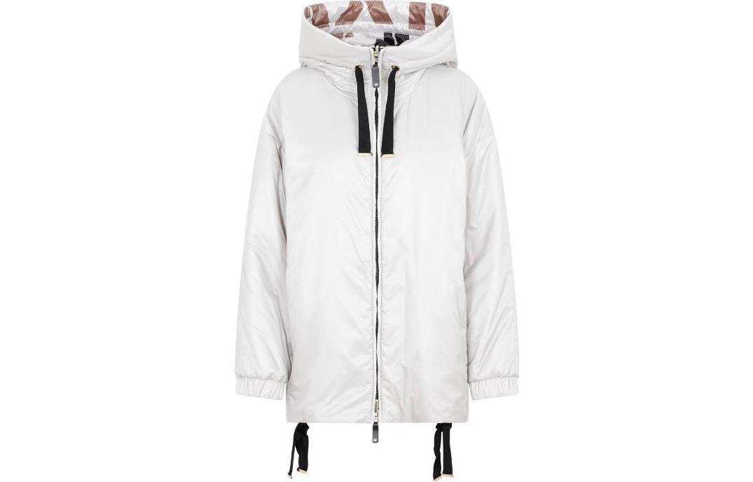 

MaxMara Реверсивная куртка на молнии со шнурком, White