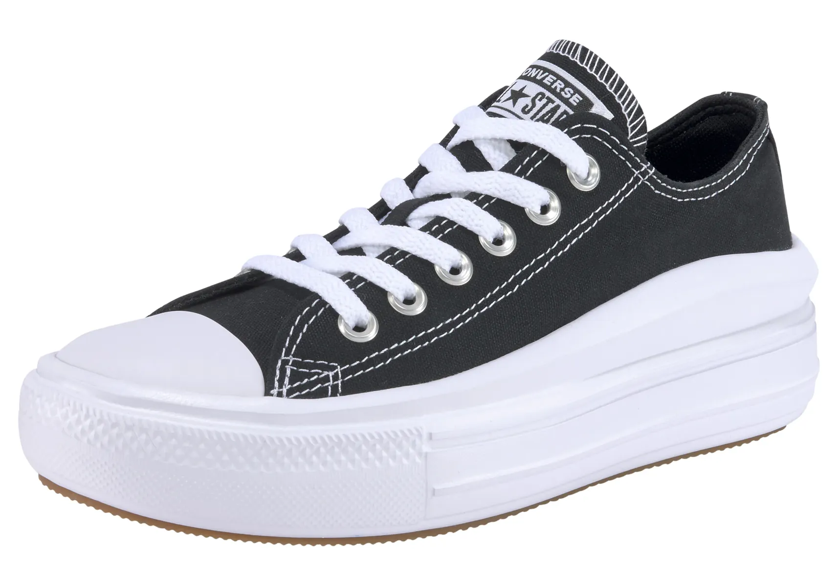 

Кроссовки Converse на платформе, черно-белый