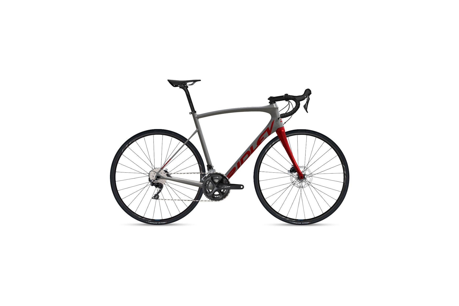 

Шоссейный велосипед Ridley Fenix sl disc - 28 дюймов - diamant, grau | 465 empress grey / 349 candy red