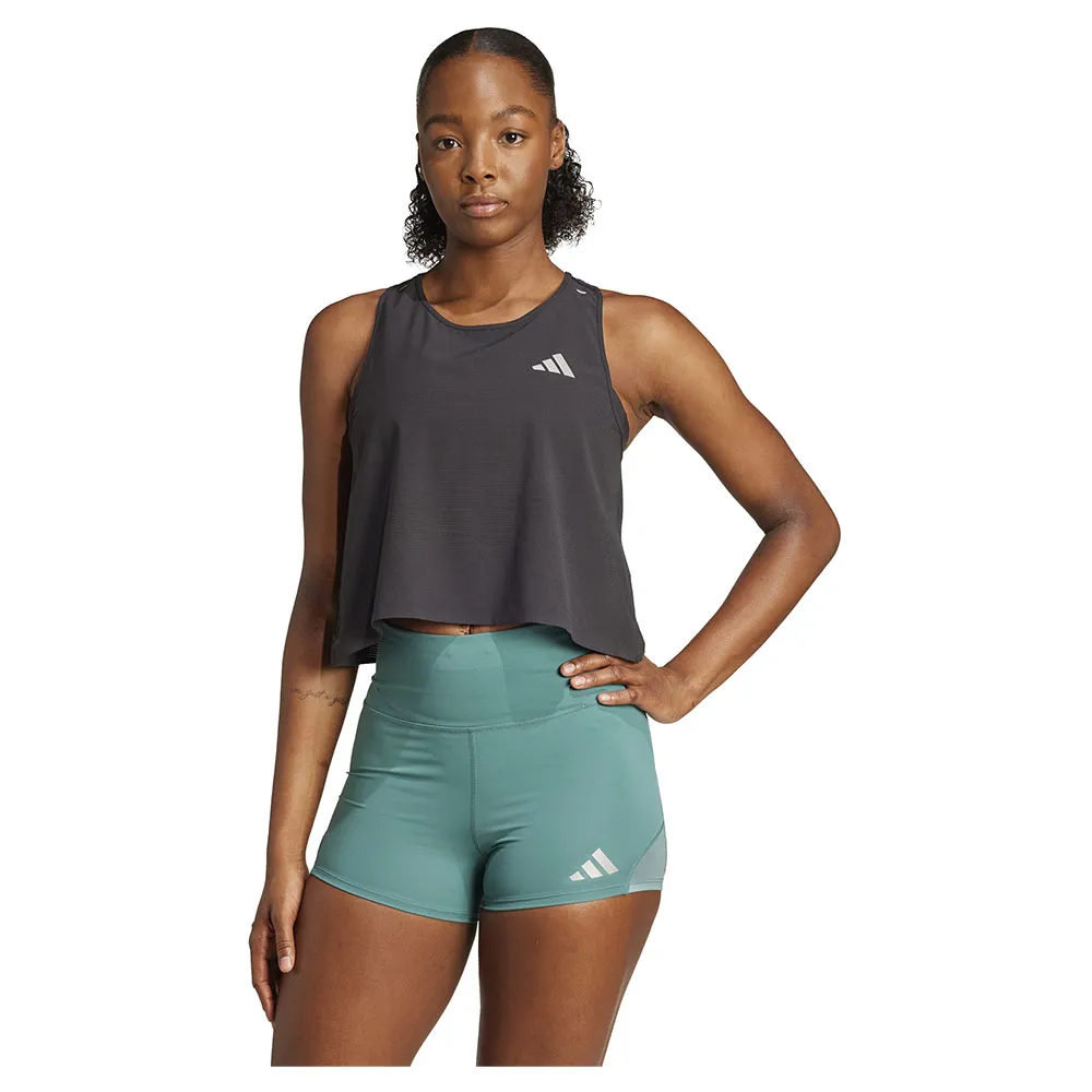 

Футболка без рукавов спортивная adidas Adi365 Running Climacool+ Crop, серый