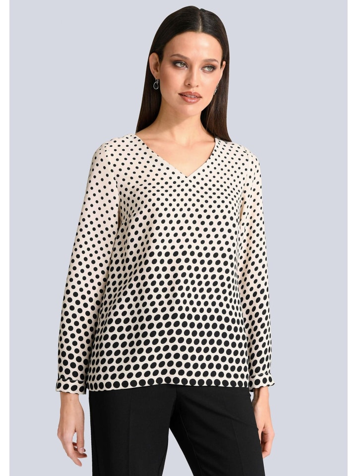 

Alba Moda Слегка приталенная блузка цвета экрю