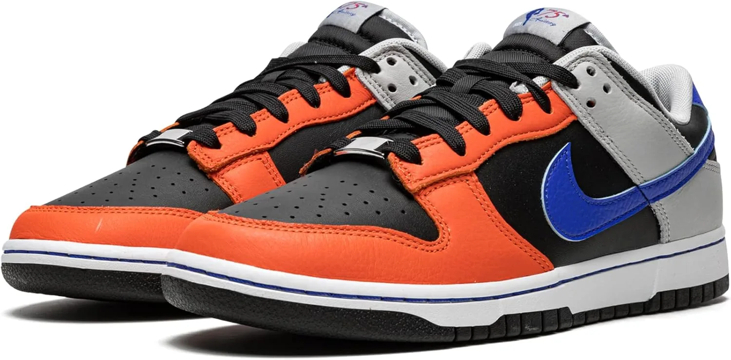 Мужские скейтбордистские кроссовки Nike Dunk Low Retro, черный/синий/серый — фото 2