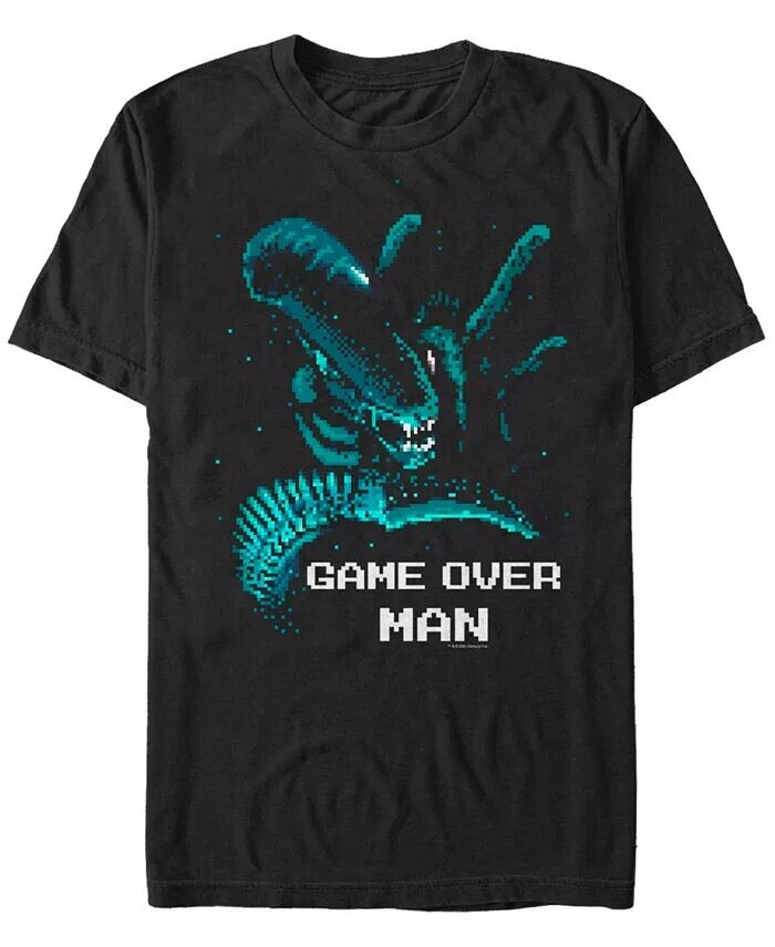 

Мужская футболка Aliens Alien Pixel с коротким рукавом Fifth Sun, черный