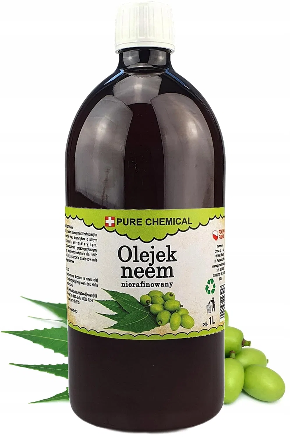 Масло для лица Pure Chemical By Chosa — Чистое масло нима холодного отжима, нерафинированное, , 1 Litre — фото 2