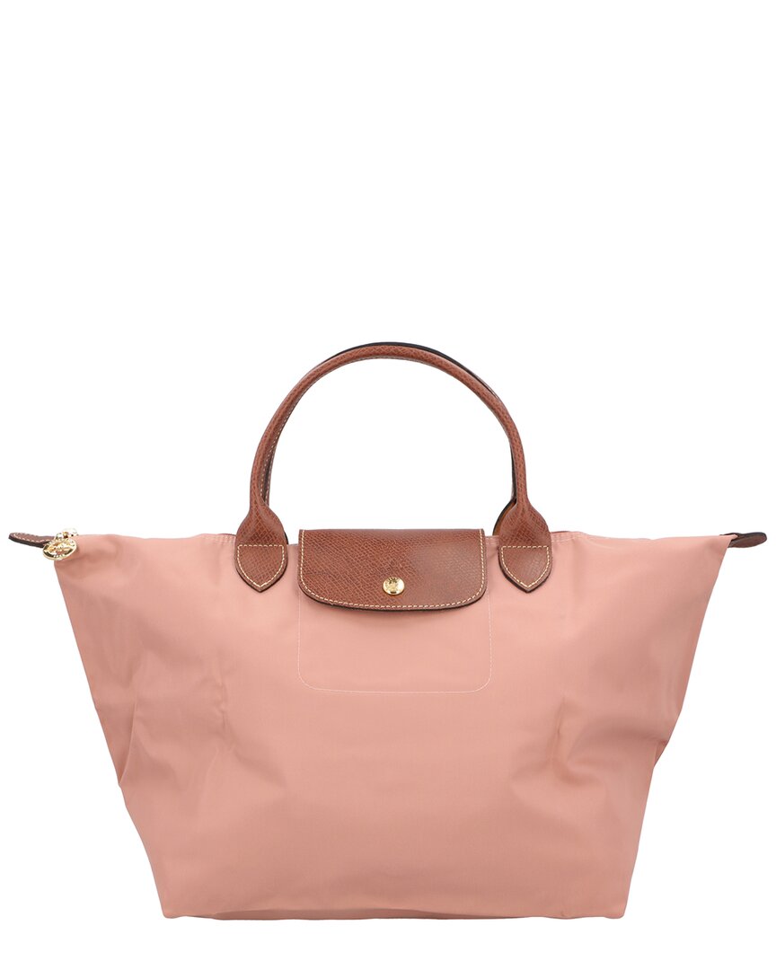 

Longchamp Le Pliage Original Средняя холщовая сумка, розовый