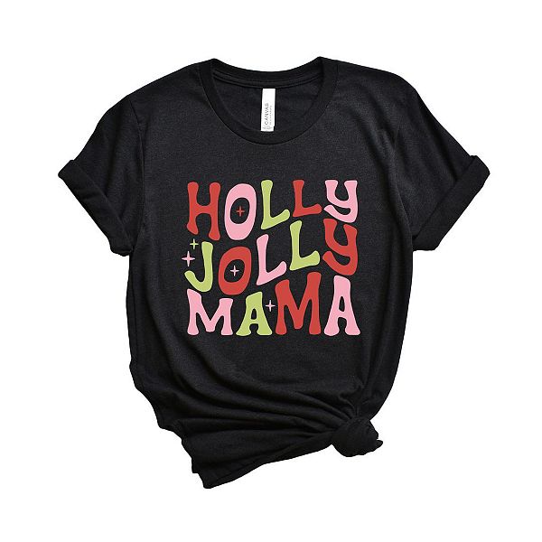 

Футболка Holly Jolly Mama с принтом Simply Sage Market, Black, Черный, Футболка Holly Jolly Mama с принтом Simply Sage Market, Black