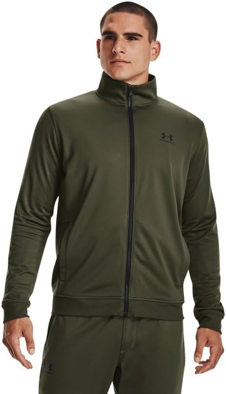 

Under Armour мужская куртка Sportstyle Tricot, Marine Od Green/Black