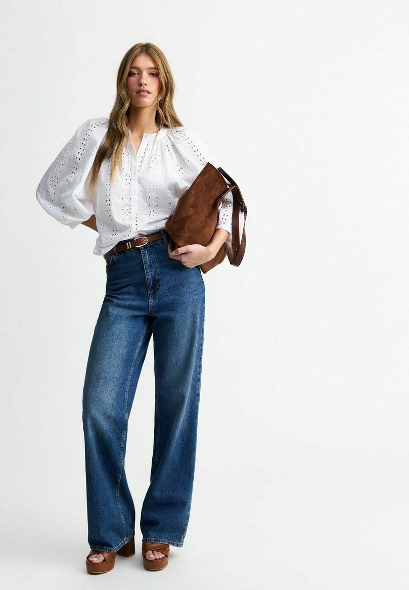 

Блуза BRODERIE ANGLAISE BALLOON SLEEVE New Look, белый
