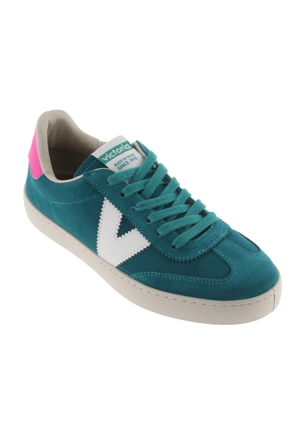 Кроссовки на шнуровке Victoria Shoes, зеленый — фото 4